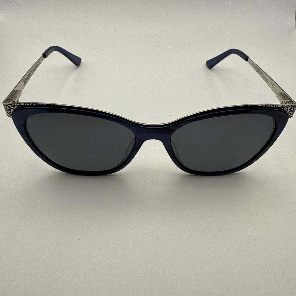 GLAMOUR EDITORS PICK-GL 2009 BLUE Cat Eye AUTHENTIC SUNGLASS Frames 54-16-135